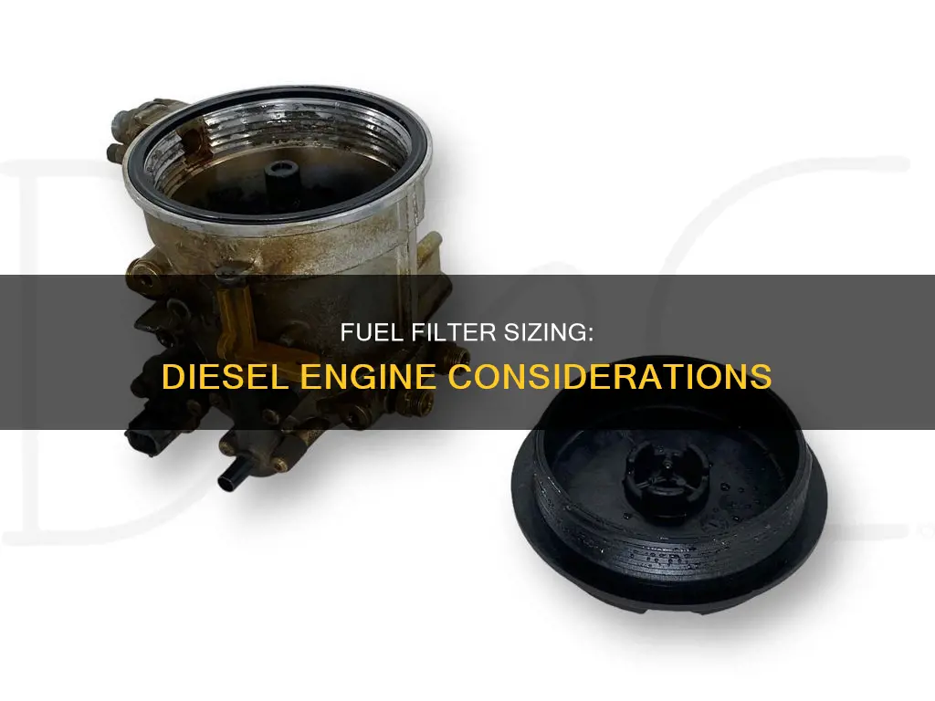 can you put a small fuel filter on a diesel