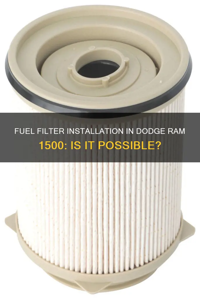 can you put an inline fuel filter dodge ram 1500
