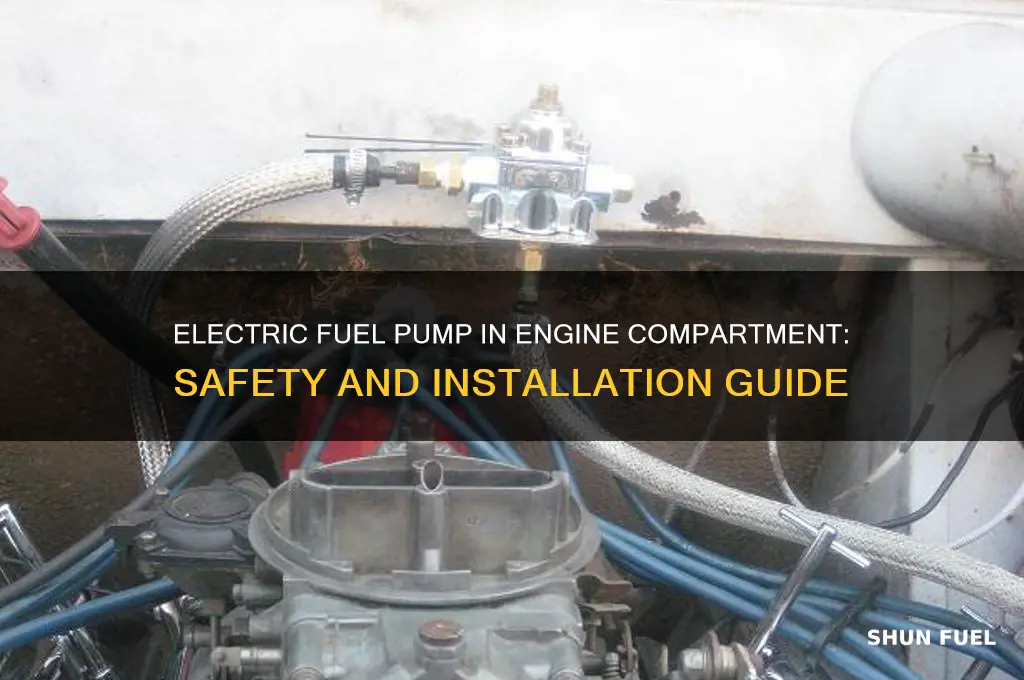 can you put electric fuel pump in engine compartment