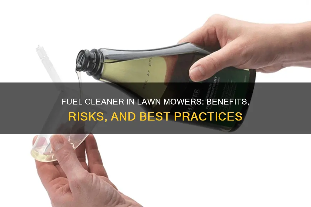 can you put fuel cleaner in a lawn mower
