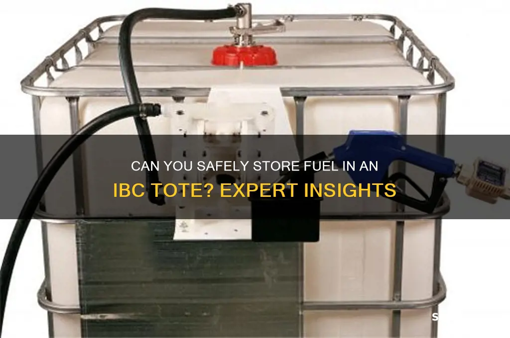can you put fuel in ibc tote