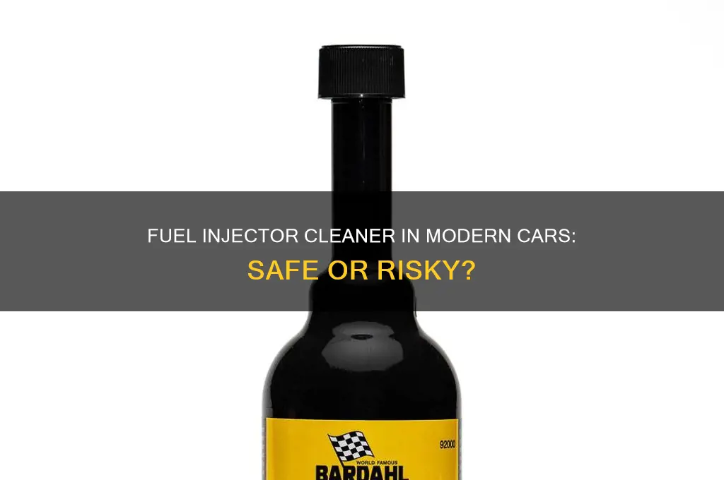 can you put fuel injector cleaner in newer vehicles