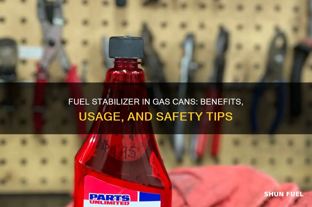 can you put fuel stabilizer in a gas can