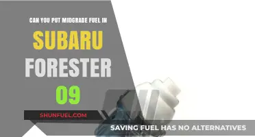 Midgrade Fuel in 2009 Subaru Forester: Compatibility and Performance