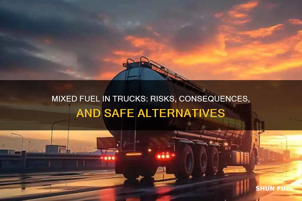 can you put mixed fuel in your truck