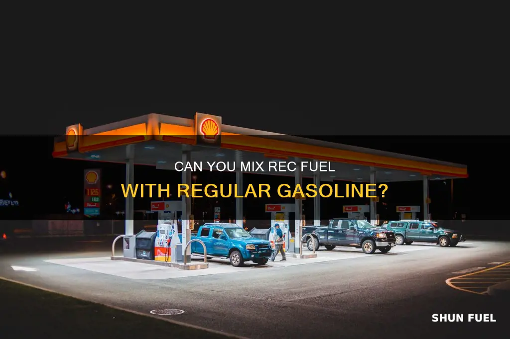 can you put rec fuel in a car