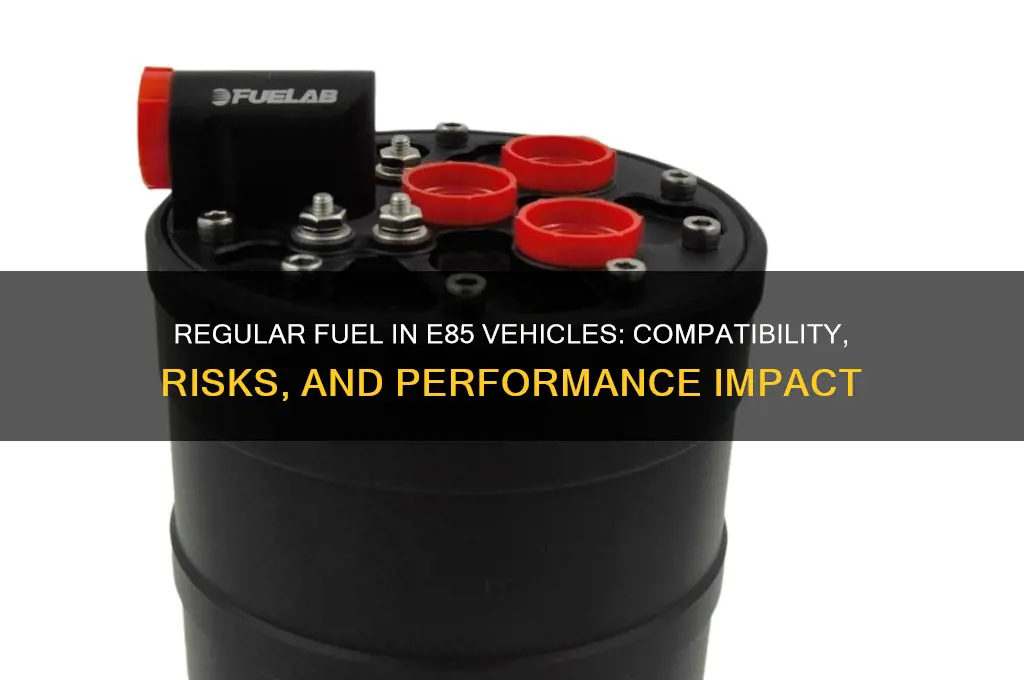 can you put regular fuel in e85