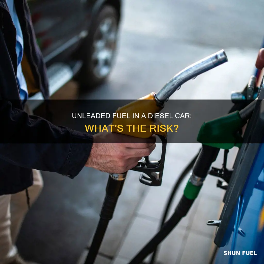 can you put unleaded fuel in a diesel car
