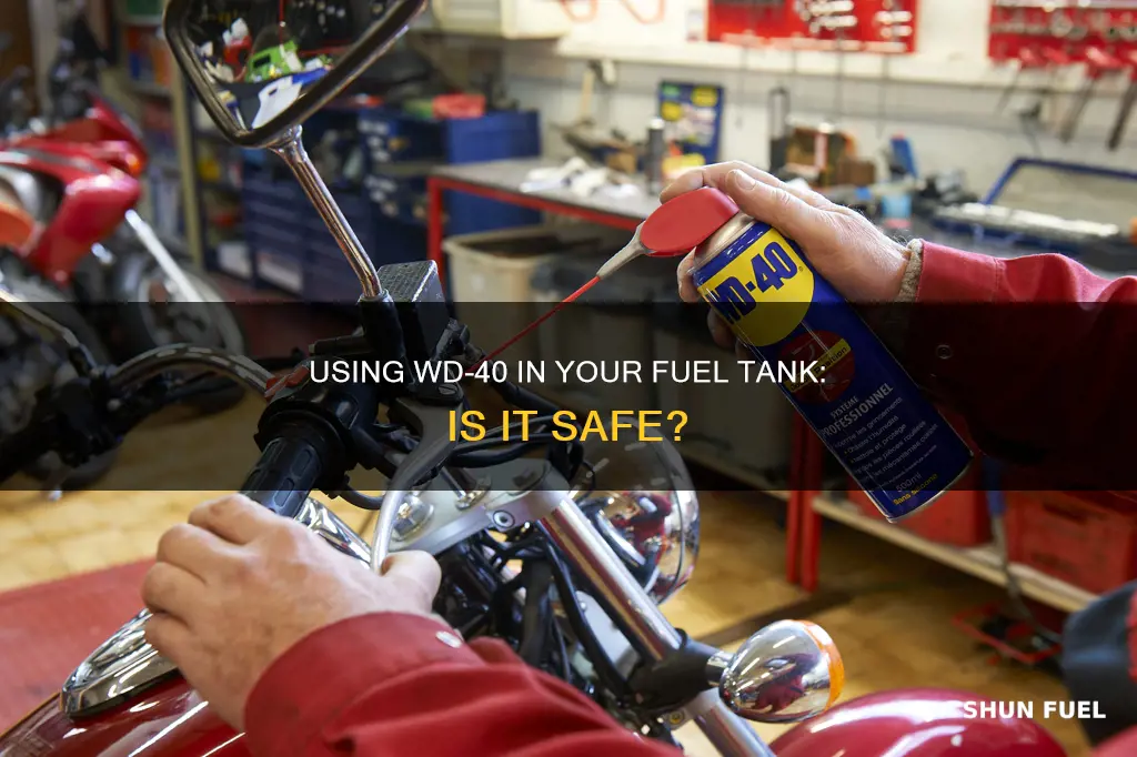 can you put wd40 in your fuel tank