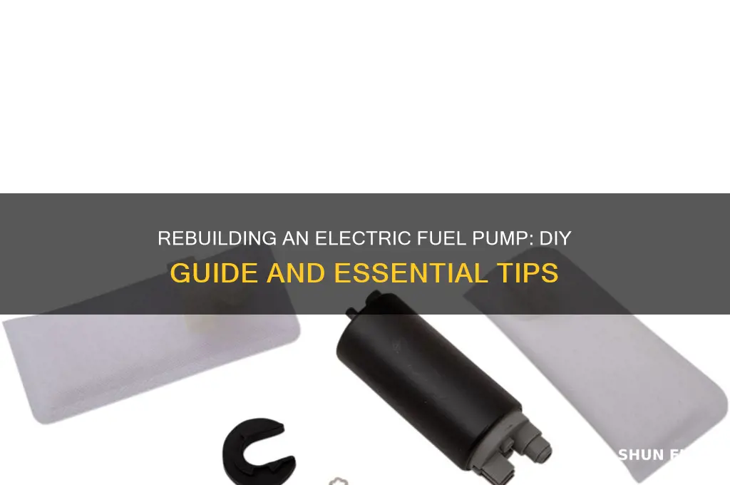 can you rebuild a electric fuel pump