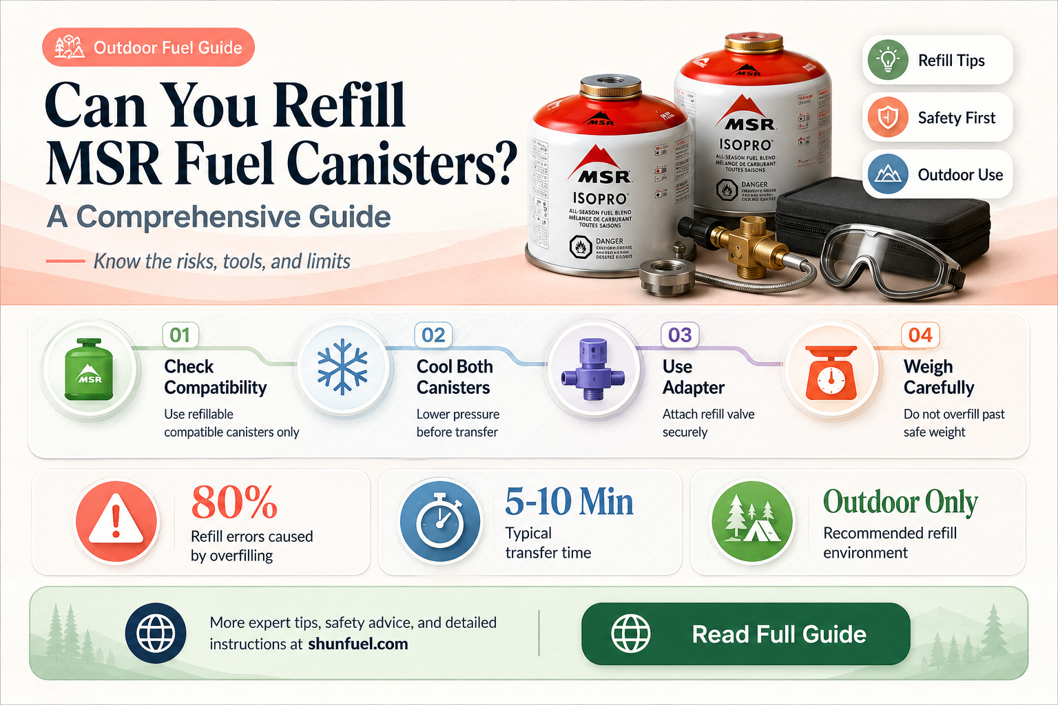 are msr fuel canisters refillable