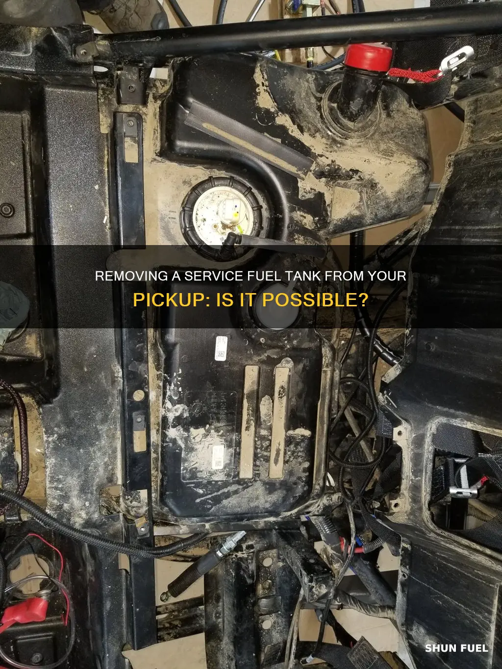 can you remove a service fuel tank from a pickup