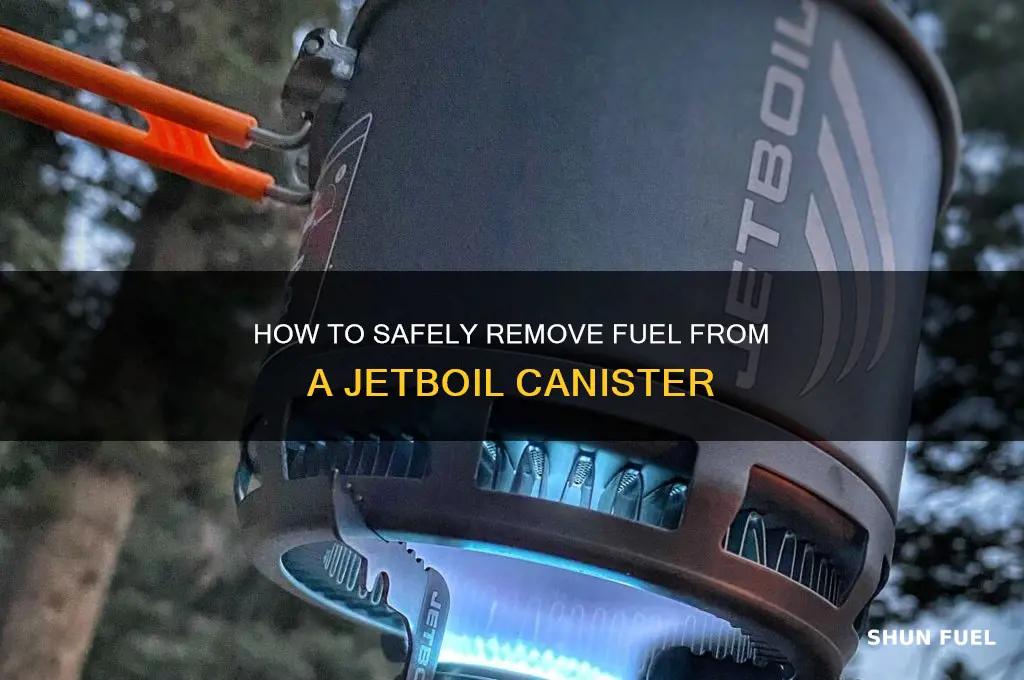 can you remove the from jetboil fuel can