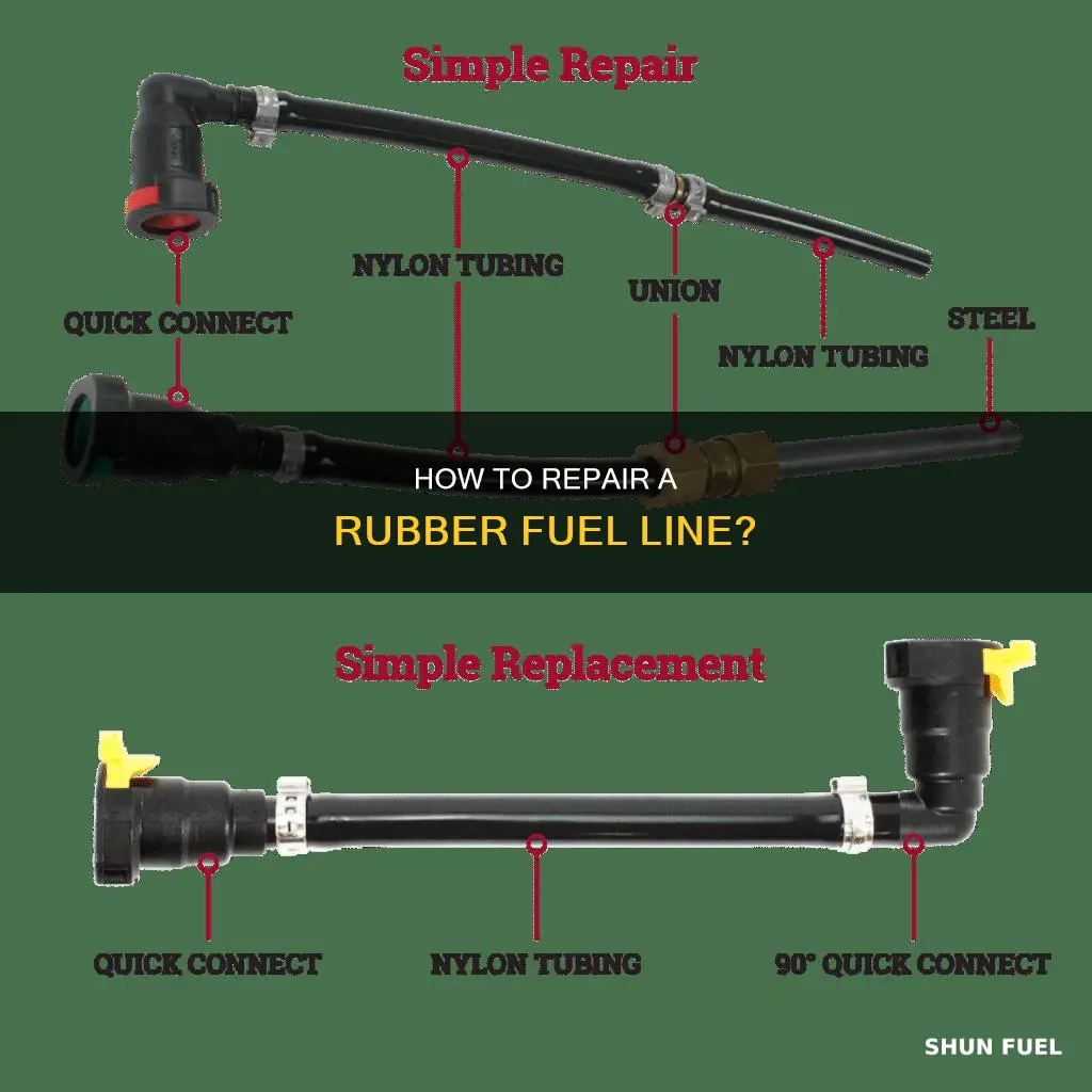 can you repair rubber fuel line