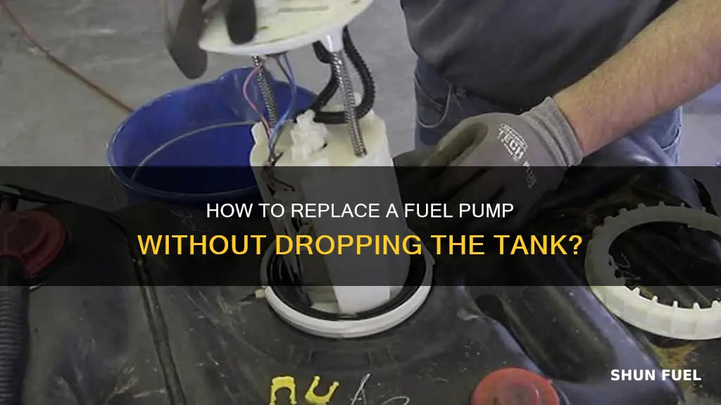 can you replace a fuel pump without dropping tank