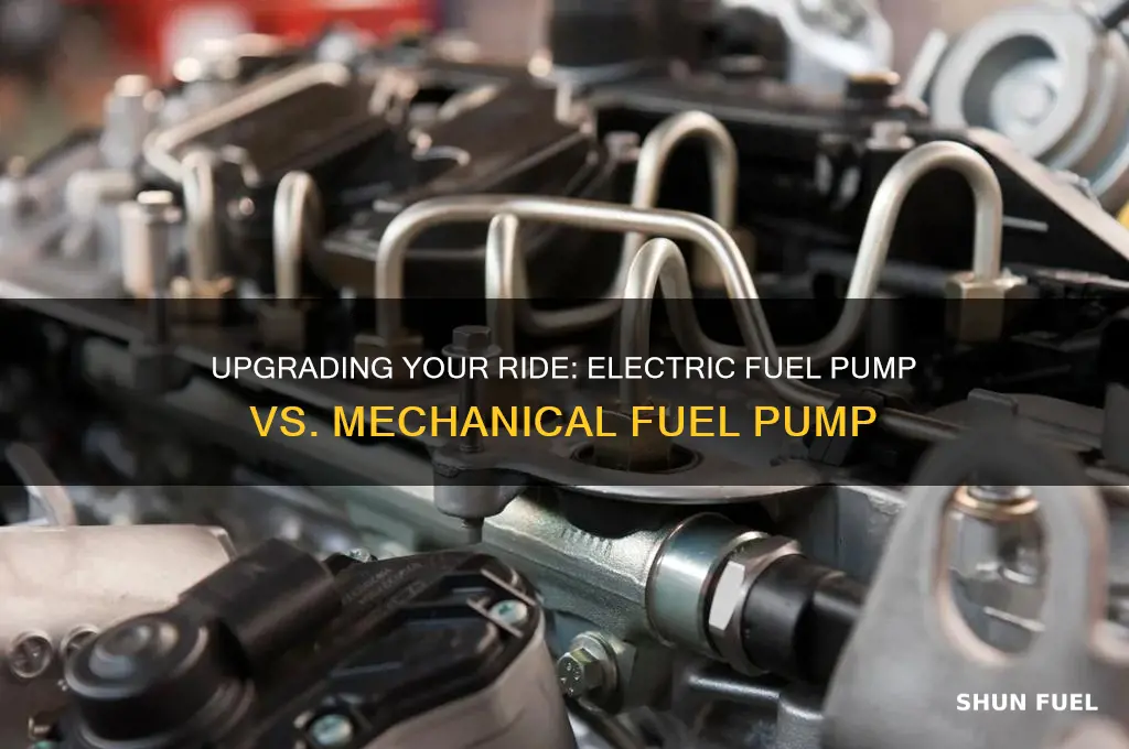 can you replace a mechanical fuel pump with electric