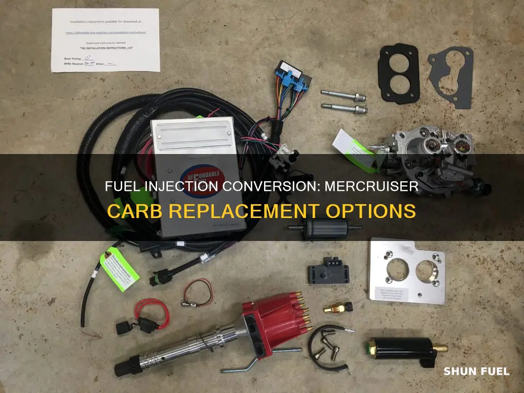 can you replace carb on mercruiser with fuel injection