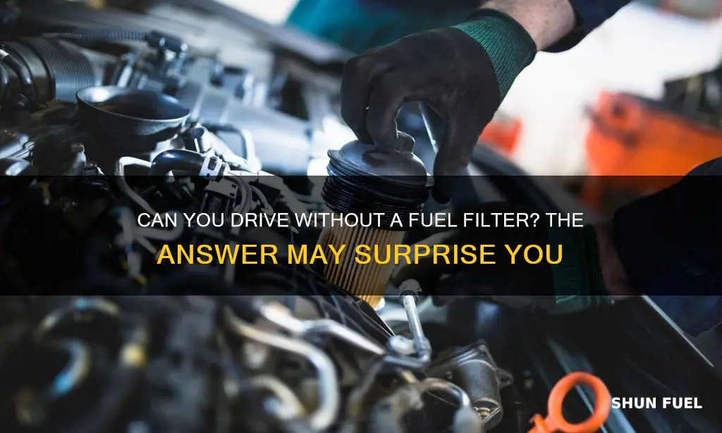 can you run a car without a fuel filter