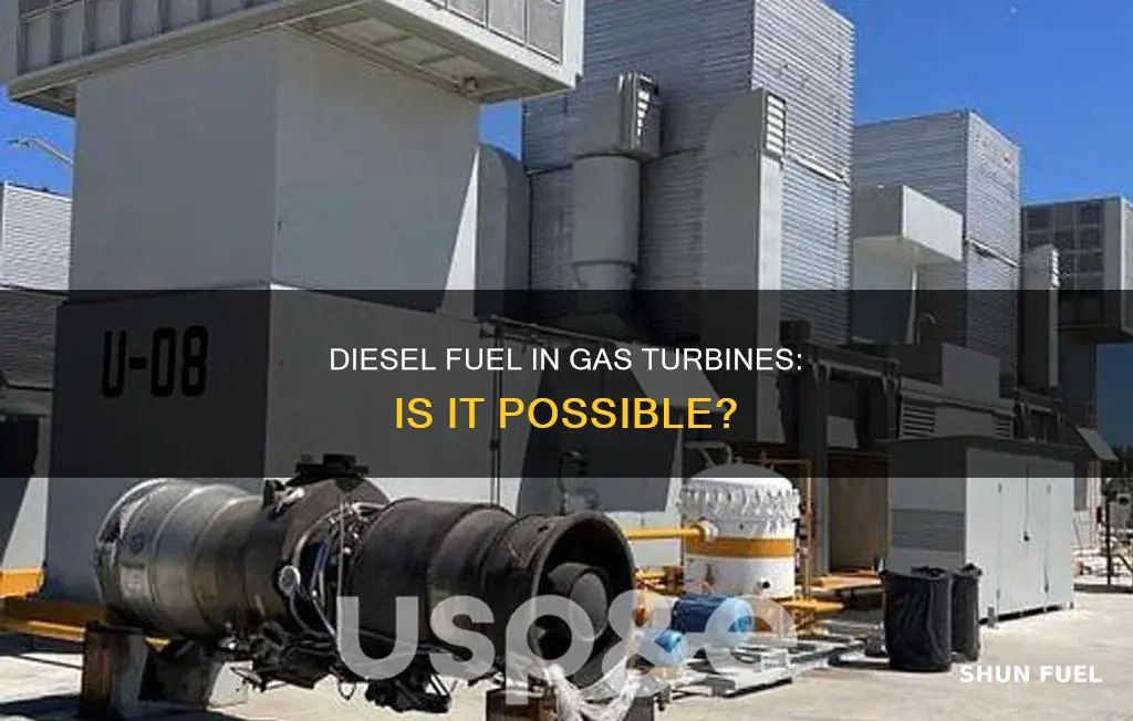 can you run diesel fuel in a gas turbine
