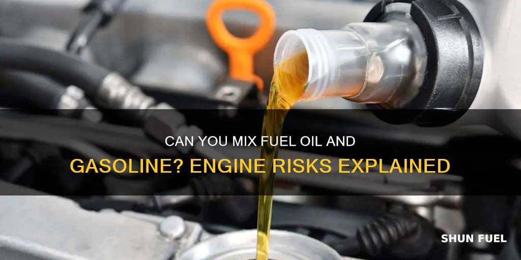 can you run fuel oil mix in car engine