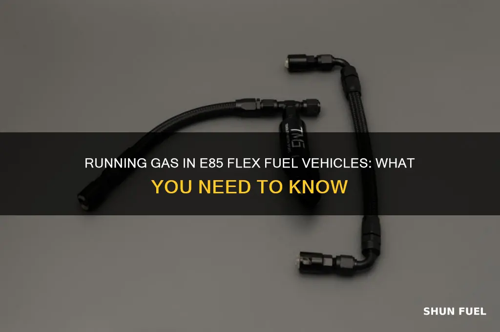 can you run gas in e85 flex fuel vehicles