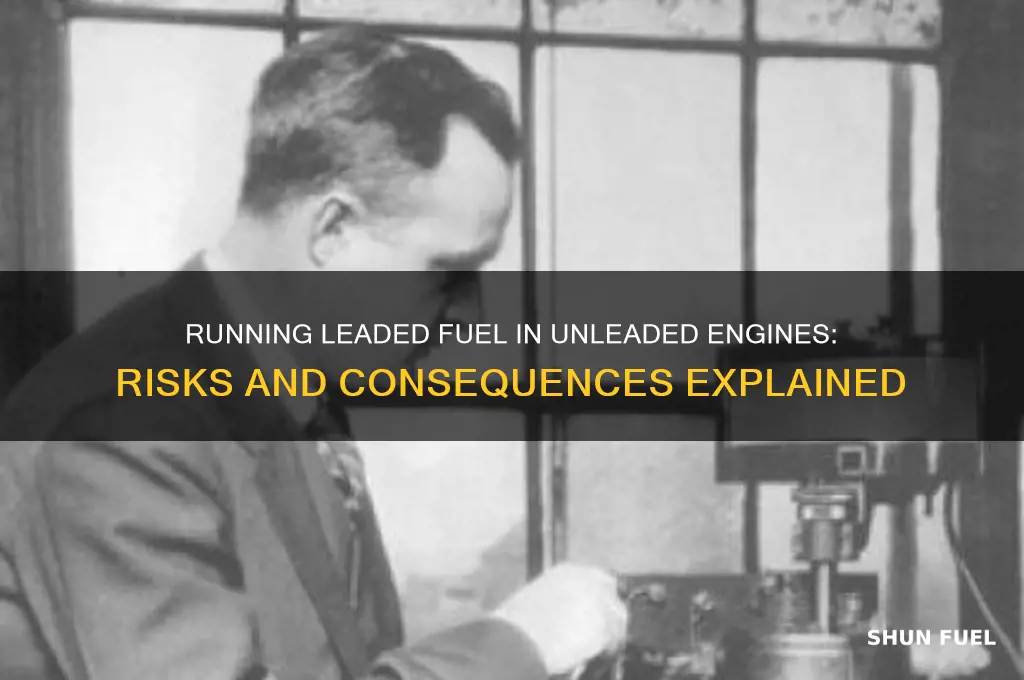 can you run leaded fuel in unleaded engine