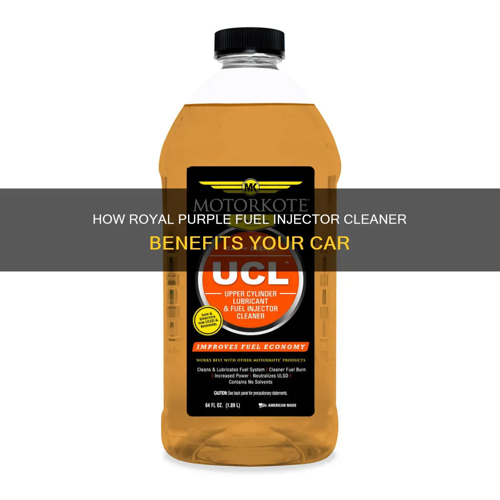 can you run straight royal purple fuel injector cleaner