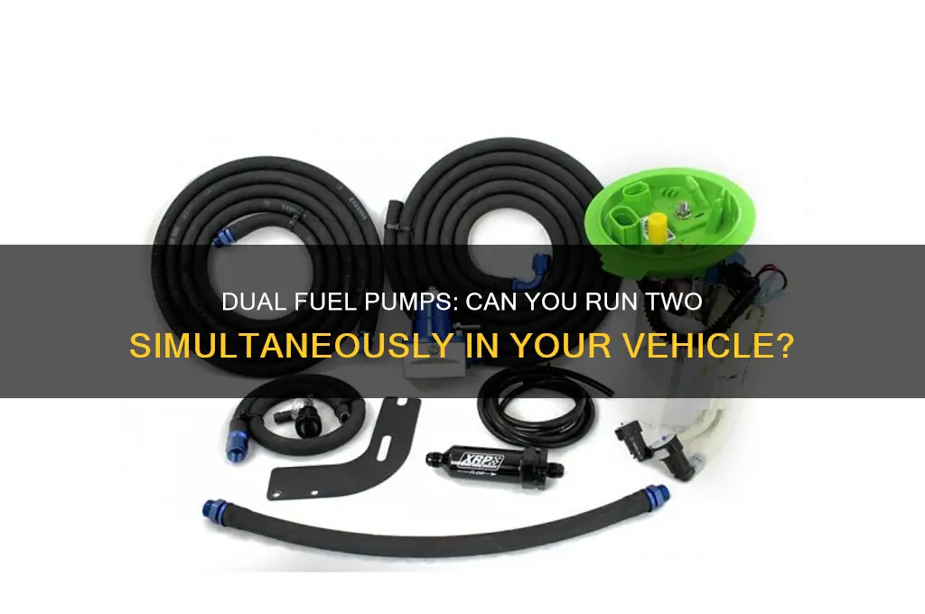 can you run two fuel pumps