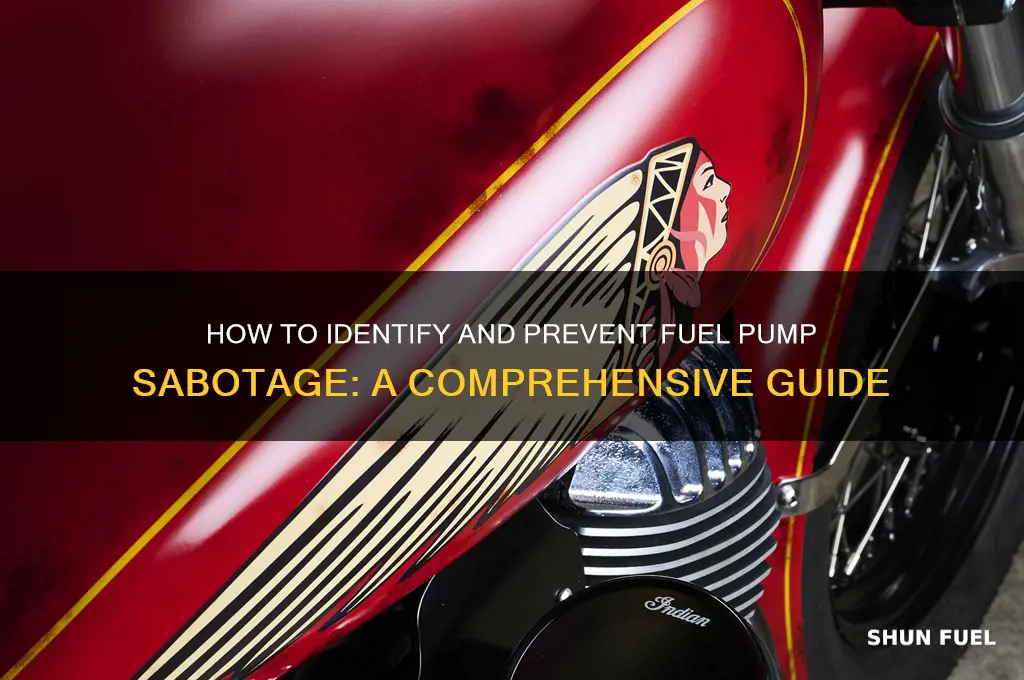 can you sabotage fuel pump