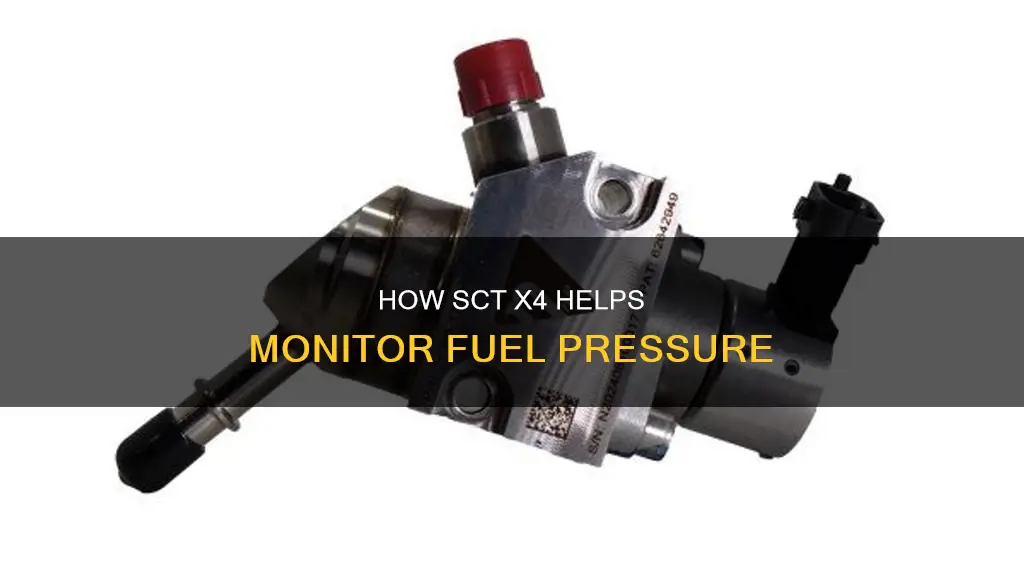 can you see fuel pressure with a sct x4