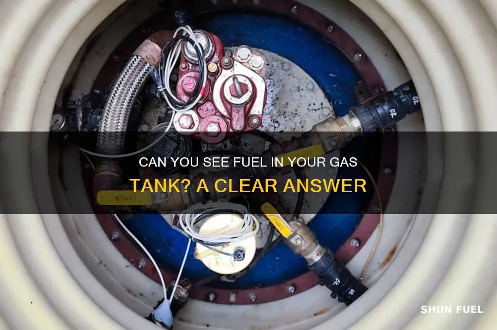 can you see the fuel inside your gas tank