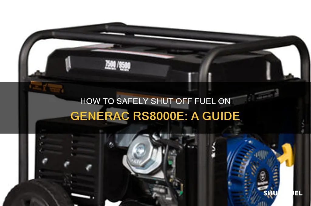 can you shut fuel off on generac rs8000e