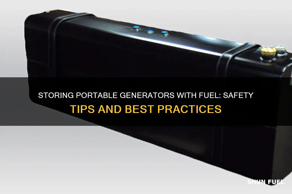 can you store a portable generator with fuel