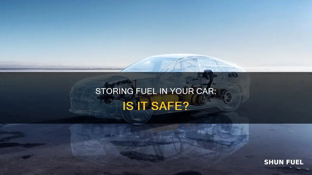 can you store fuel i n your car