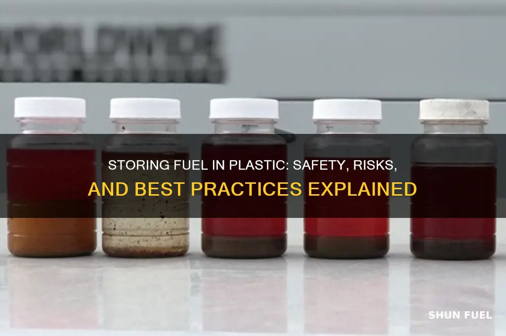 can you store fuel in plastic