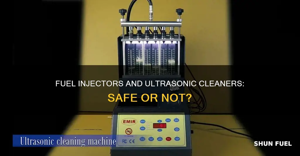 can you submerge a fuel injector in a ultrasonic cleaner