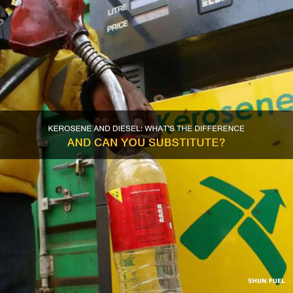 can you substitute diesel fuel for kerosene