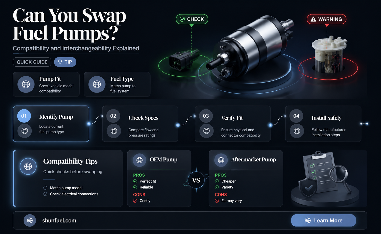 are fuel pumps interchangeable