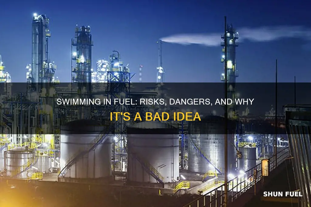can you swim in fuel