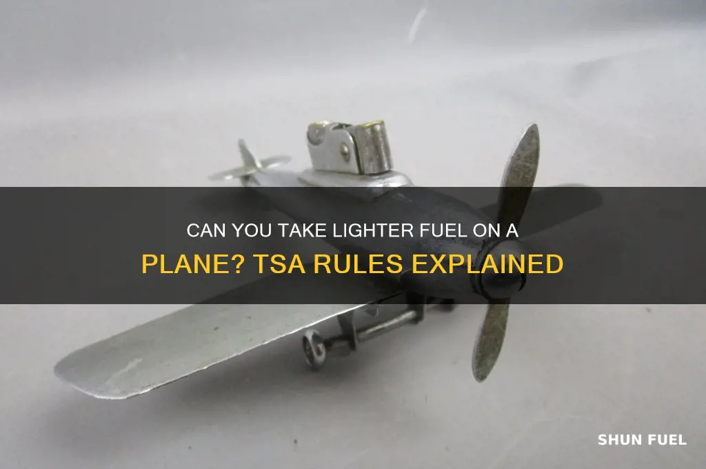 can you take lighter fuel on a plane