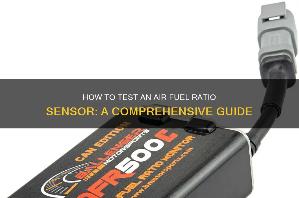 can you test a air fuel ratio sensor