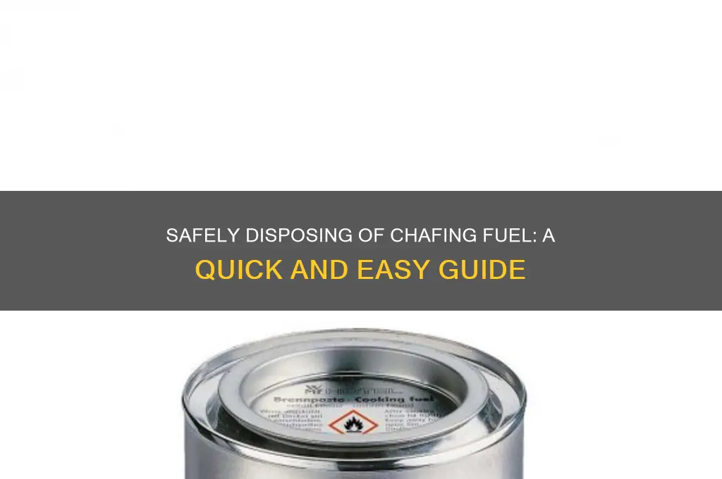 can you throw away chafing fuel