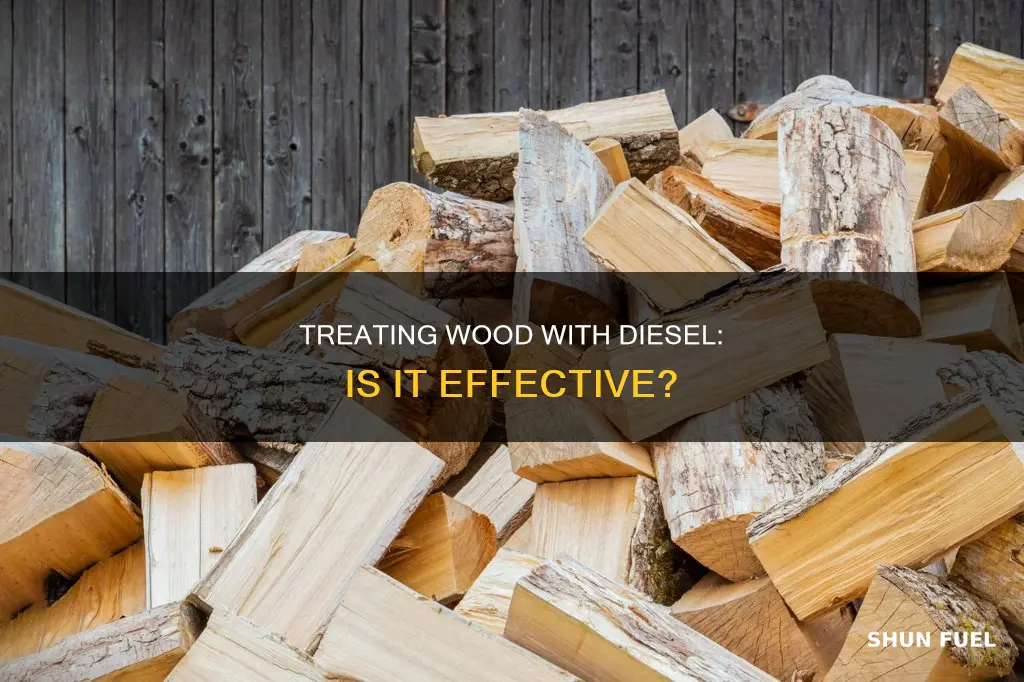 can you treat wood with diesel fuel