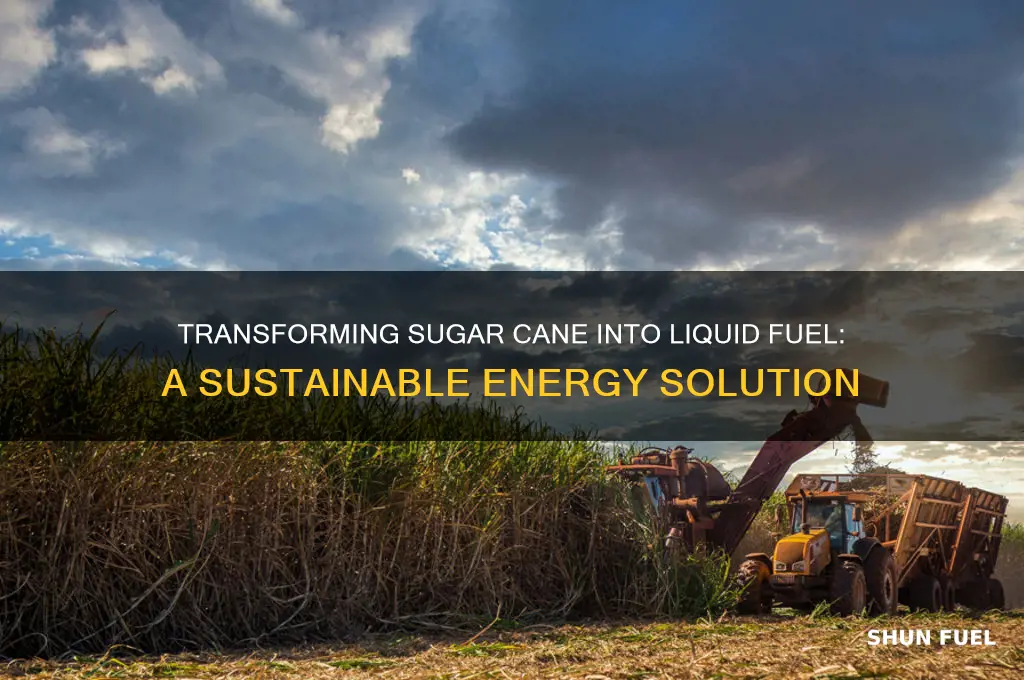 can you turn sugar cane into liquid fuel