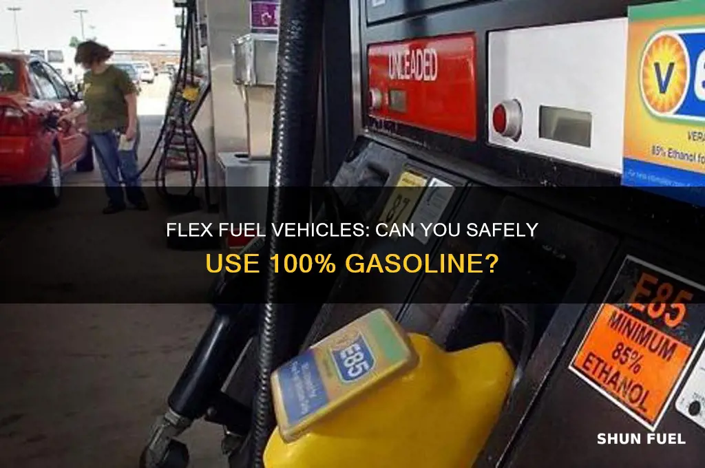 can you use 100 gas in a flex fuel vehicle