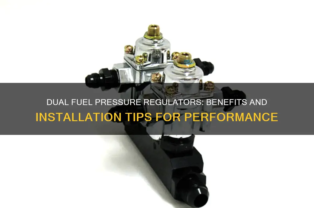 can you use 2 fuel pressure regulators in line