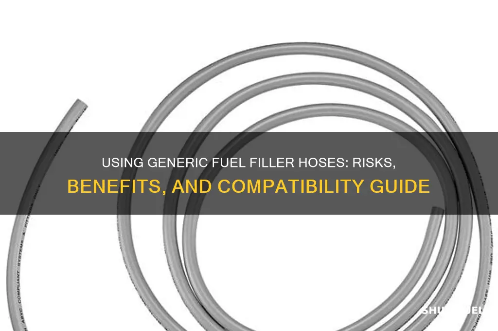 can you use a generic fuel filler hose