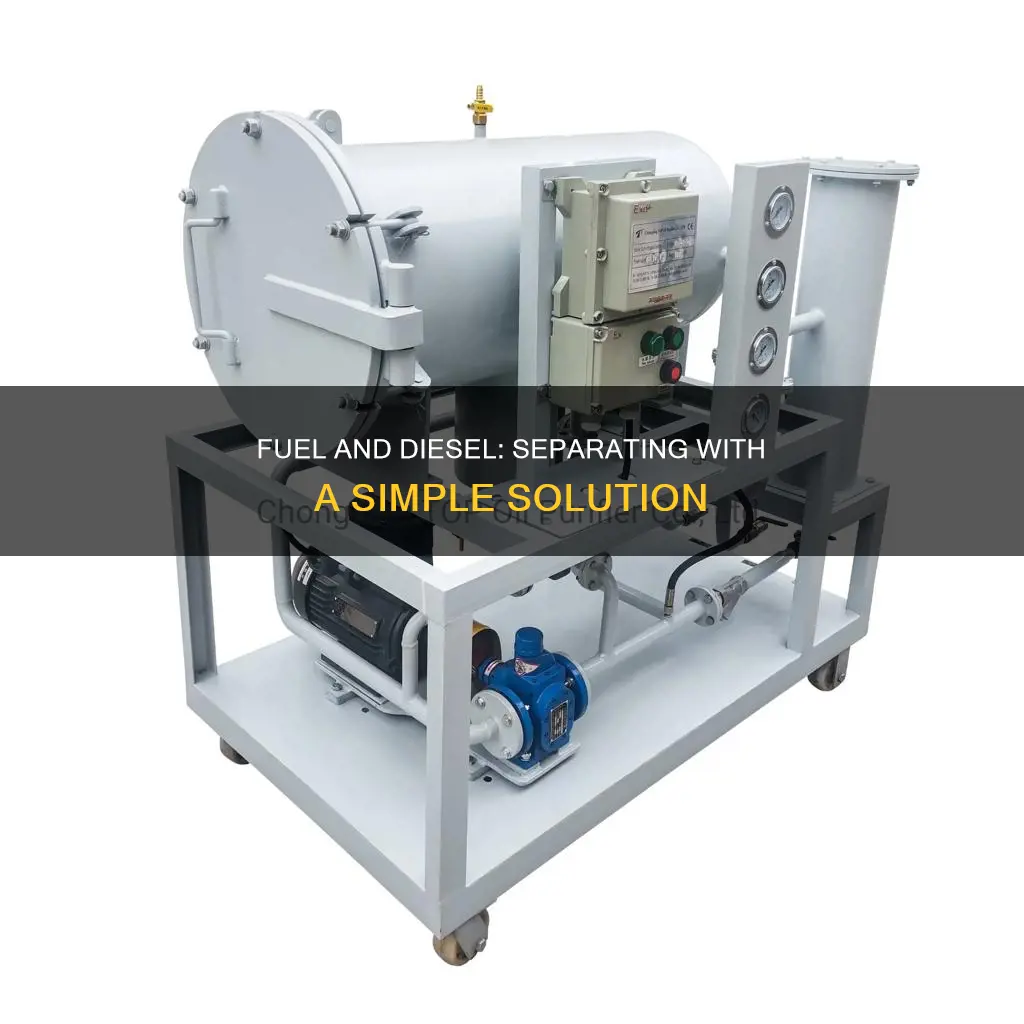 can you use a separator to separate fuel from diesel