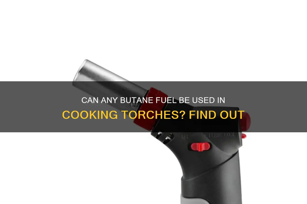 can you use any butane fuel for cooking torch