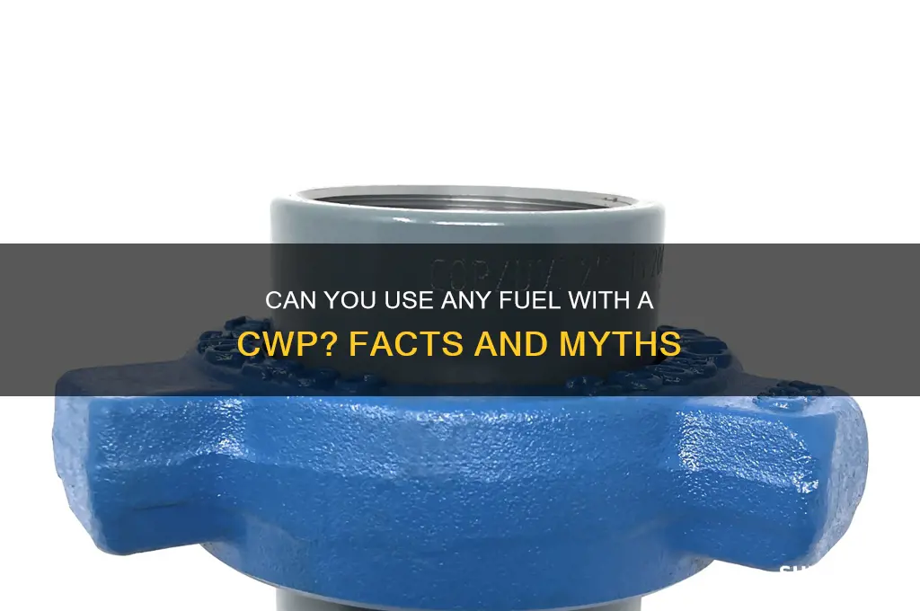 can you use any fuel cwp
